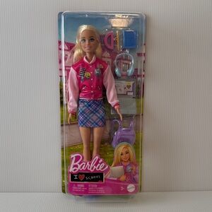 🩷NIB. Barbie Pink School Outfit Doll with Accessories